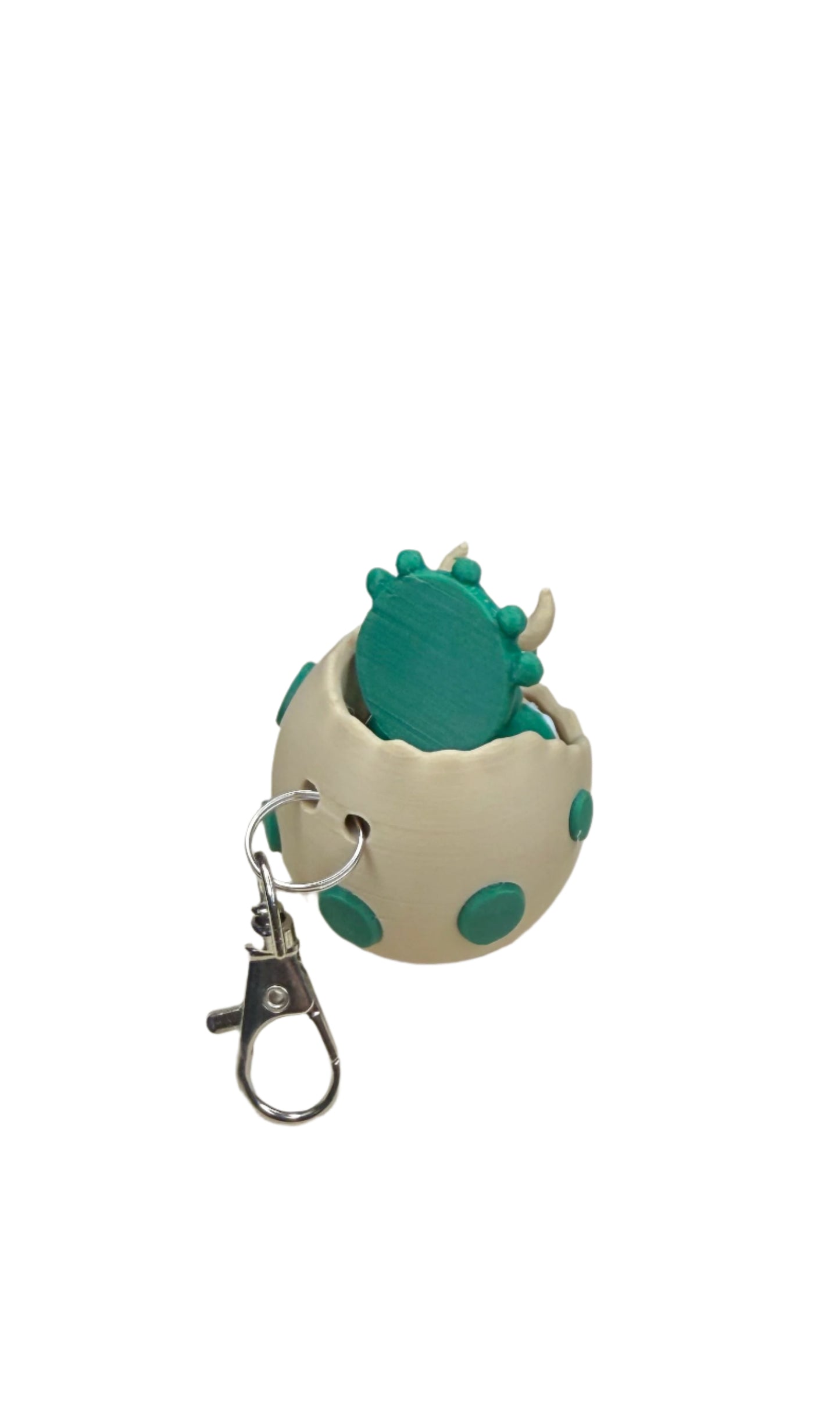 Hatching Dino Clicker Keychain – 3D Printed