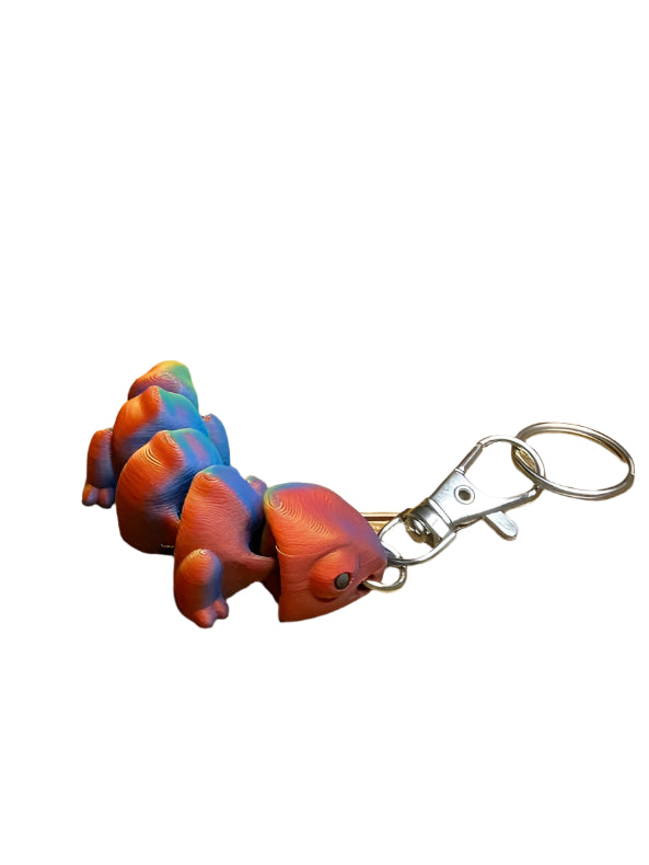 Articulated Chameleon Keychain – 3D Printed