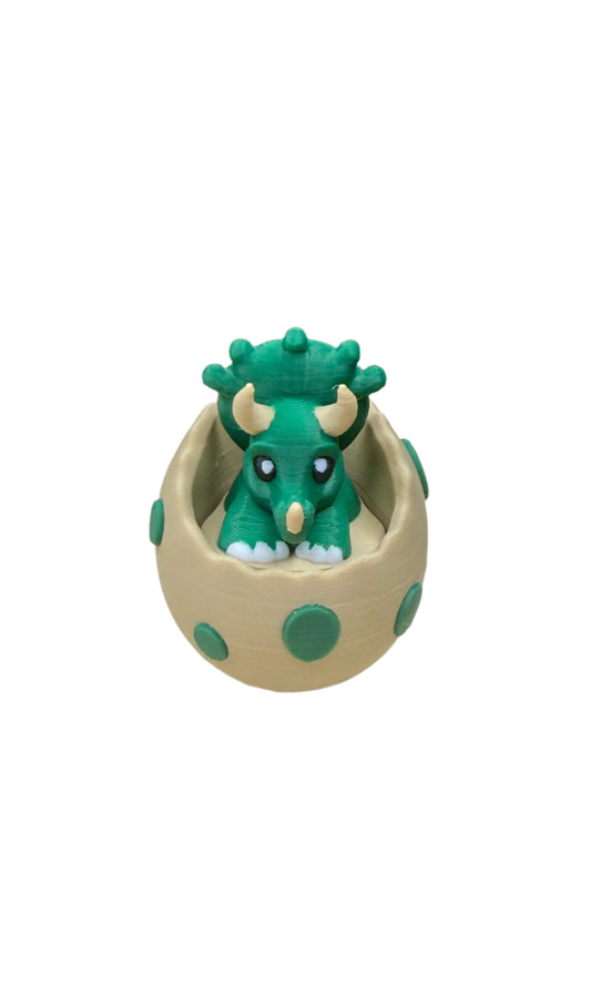 Hatching Dino Clicker Keychain – 3D Printed