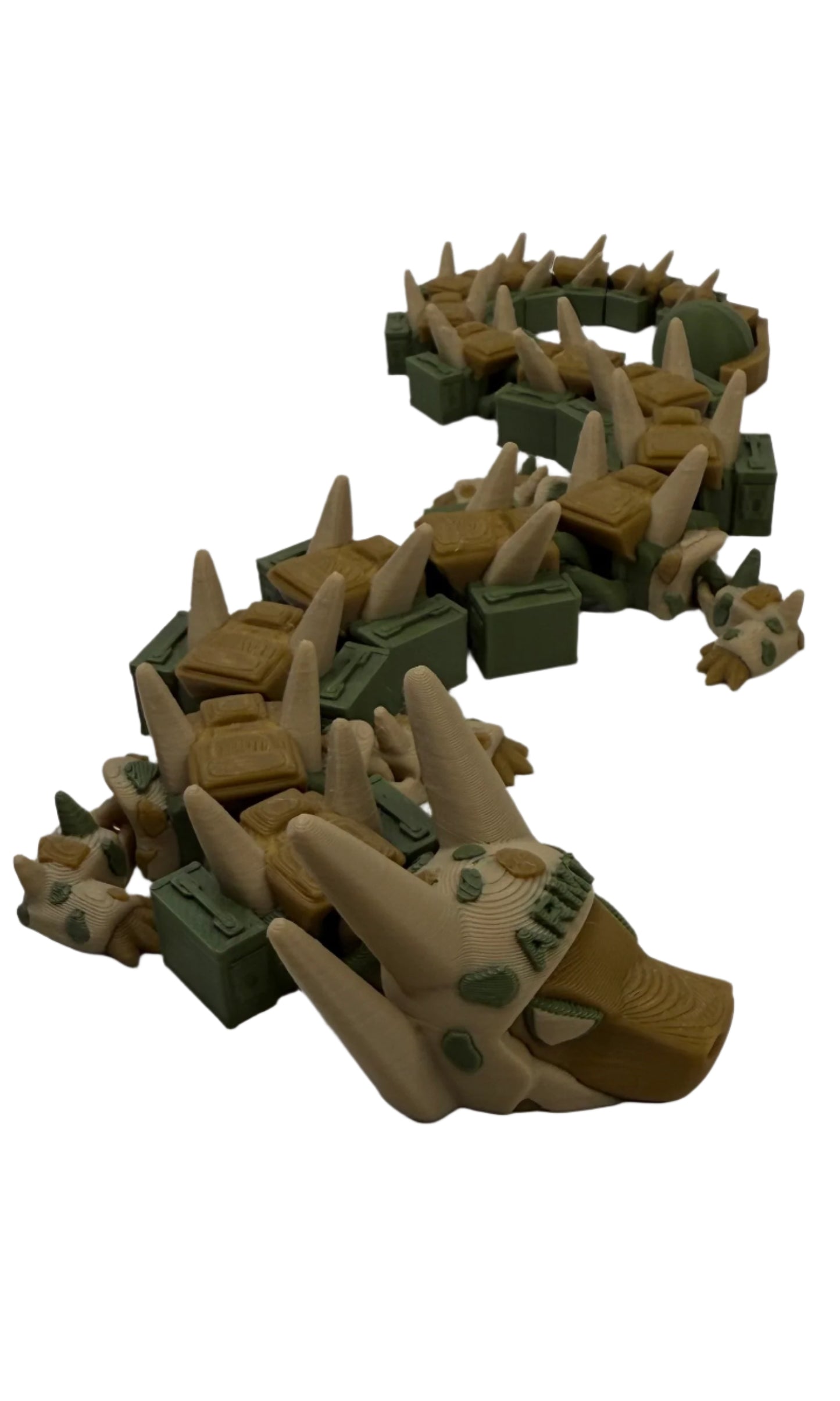 Desert Camo Dragon (Small) – 3D Printed